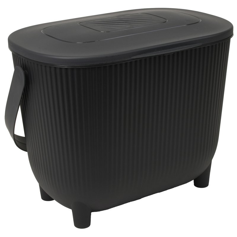 EDA compostbak met actieve koolfilter, zwart/antraciet, 10 liter